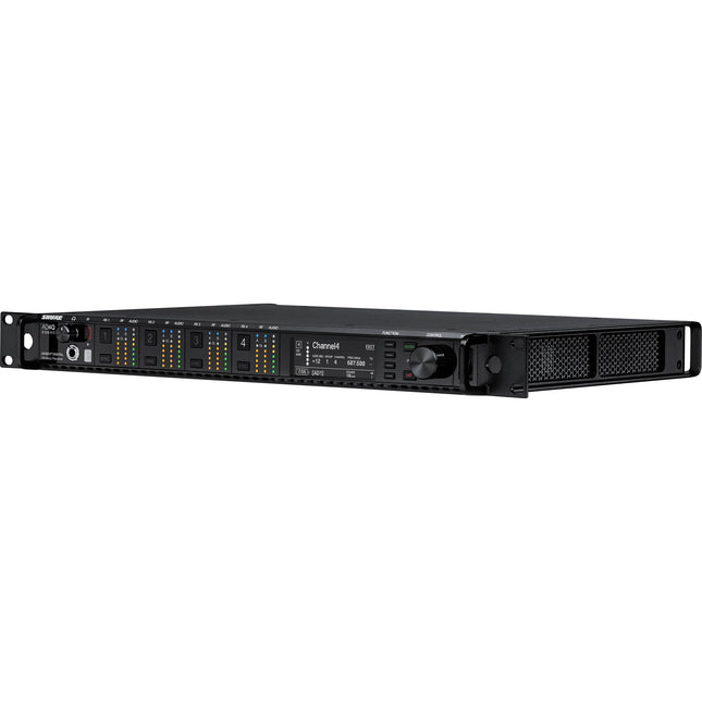 Shure AD4Q-NP Axient Digital receptor inalámbrico 4 canales 166 MHz rango