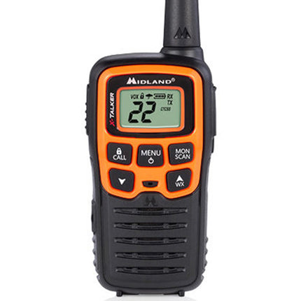 Midland X-Talker T51VP3 Radio UHF FRS Doble Pack 22 Canales 28 Millas alcance