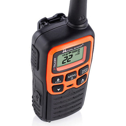 Midland X-Talker T51VP3 Radio UHF FRS Doble Pack 22 Canales 28 Millas alcance