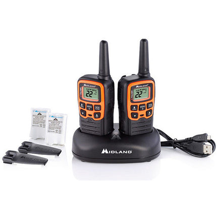 Midland X-Talker T51VP3 Radio UHF FRS Doble Pack 22 Canales 28 Millas alcance