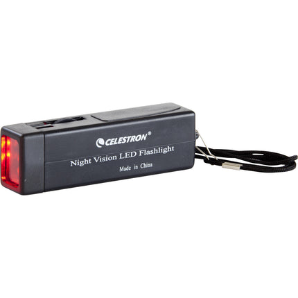 Celestron Linterna LED Roja de Visión Nocturna 25 Lúmenes con Cordon de Cuello 20 pulgadas