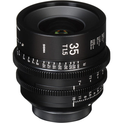 Sigma 35mm T1.5 FF Objetivo Prime de Alta Velocidad Montura EF con Anillas de Control