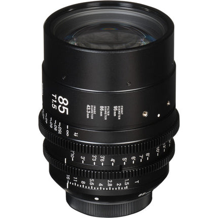 Sigma 85mm T1.5 FF Prime para Canon EF Montura con Control de Iris