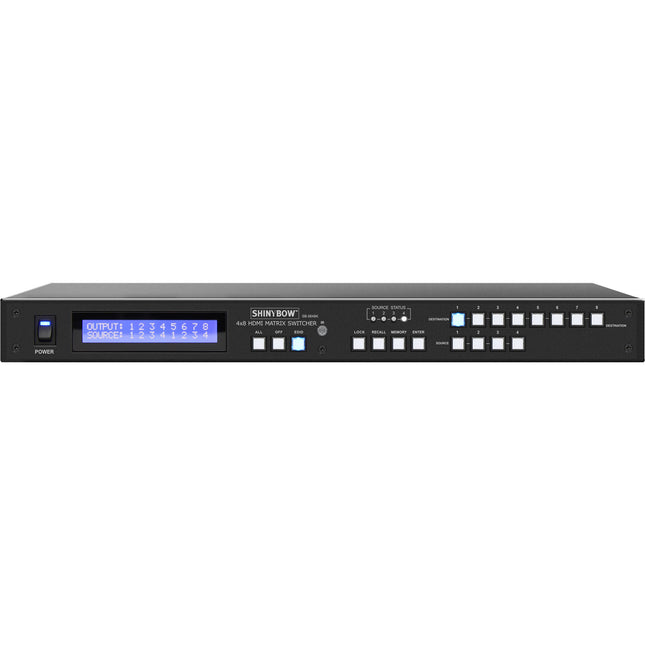 Shinybow 4 x 8 HDMI Matrix Routing Switcher UHD 4K con Control IR