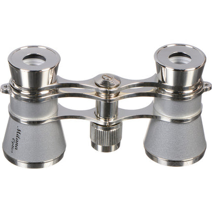 LaScala Optics 3x25 Prismáticos Opera 11.2° Ángulo Vista Platinum Silver