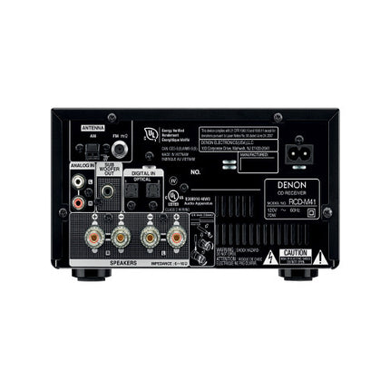 Denon D-M41SBK Equipo de Música Bluetooth 60W Reproductor de CD