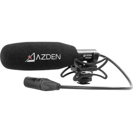 Azden SGM-250CX Micrófono Shotgun Corto con Shockmount y Cable XLR 33 cm