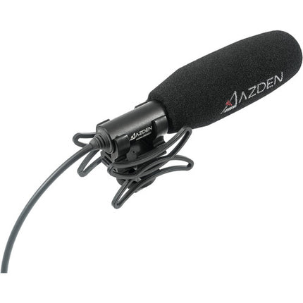Azden SGM-250CX Micrófono Shotgun Corto con Shockmount y Cable XLR 33 cm