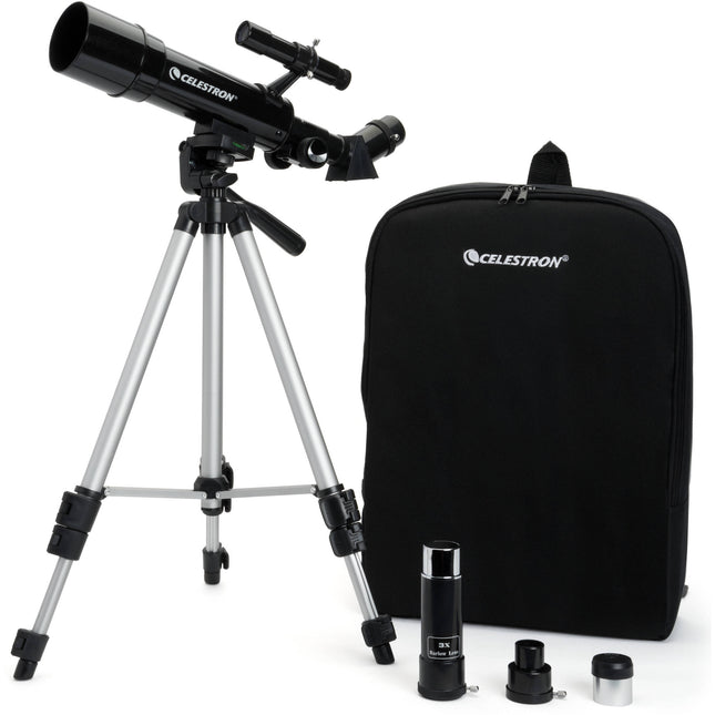 Celestron Travel Scope Telescopio Refractor 50mm f72 con Trípode mochila y lentes