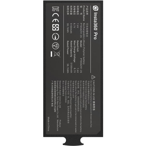 Insta360 PT854291-2S Pro batería recargable de litio carga 2.5 horas