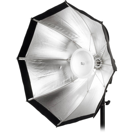 Quantum Instruments QF35 Kit Softbox Octagonal 35 cm Profundidad Tela Gris