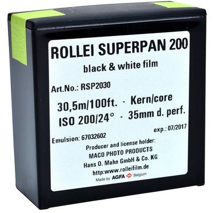 Rollei Superpan 200 Película Negativa B&N 35mm ISO 200 100 pies