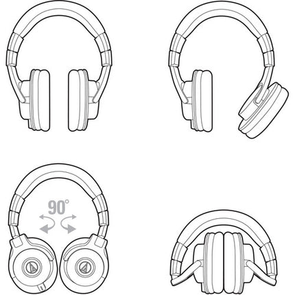 Audio-Technica ATH-M40x Auriculares Cerrados Monitor 40mm 15Hz-24kHz Negro
