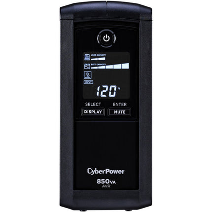CyberPower CP850AVRLCD UPS Inteligente 850VA 510W con Pantalla LCD y 9 Salidas