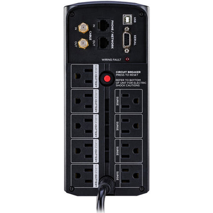 CyberPower CP850AVRLCD UPS Inteligente 850VA 510W con Pantalla LCD y 9 Salidas