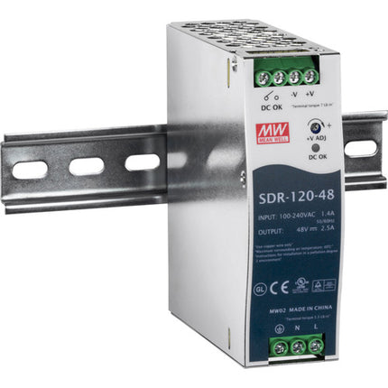 TRENDnet Fuente de alimentación industrial DIN-Rail 120W potencia alta eficiencia