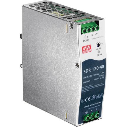 TRENDnet Fuente de alimentación industrial DIN-Rail 120W potencia alta eficiencia