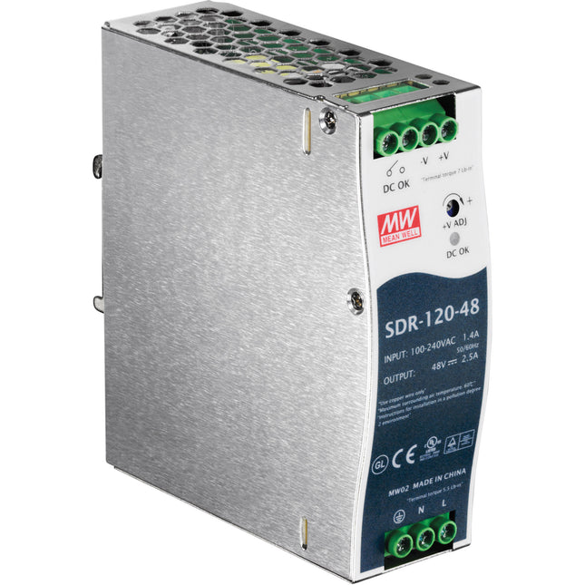 TRENDnet Fuente de alimentación industrial DIN-Rail 120W potencia alta eficiencia