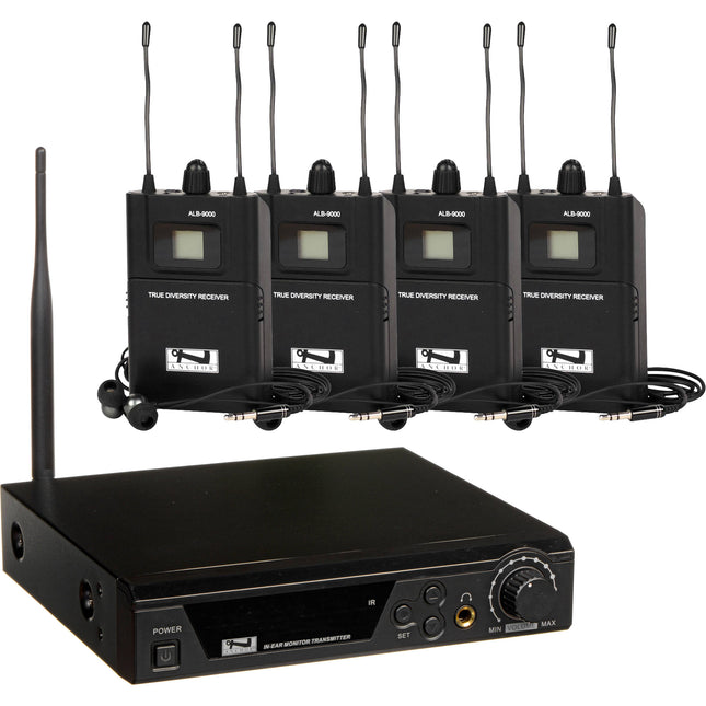 Anchor Audio AL-9000 Sistema de Escucha Asistida 4 Usuarios 100 Canales UHF