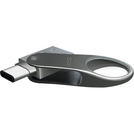 Silicon Power 32GB Flash Drive USB 3.0 Tipo A y C 5 Gb/s Titanio