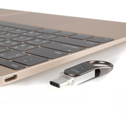 Silicon Power 32GB Flash Drive USB 3.0 Tipo A y C 5 Gb/s Titanio