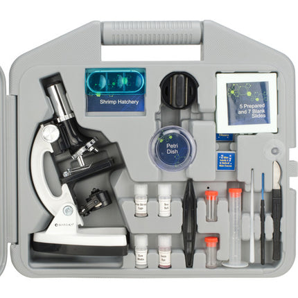 Barska Microscopio Explorer Kit con 300x 1200x Aumento y Lámpara LED