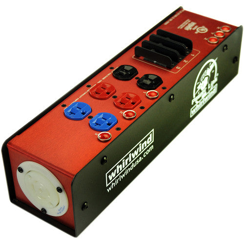 Whirlwind PL2-2130-2-3E-000 Distribuidor de energía con 3 salidas 20A y protección de circuito