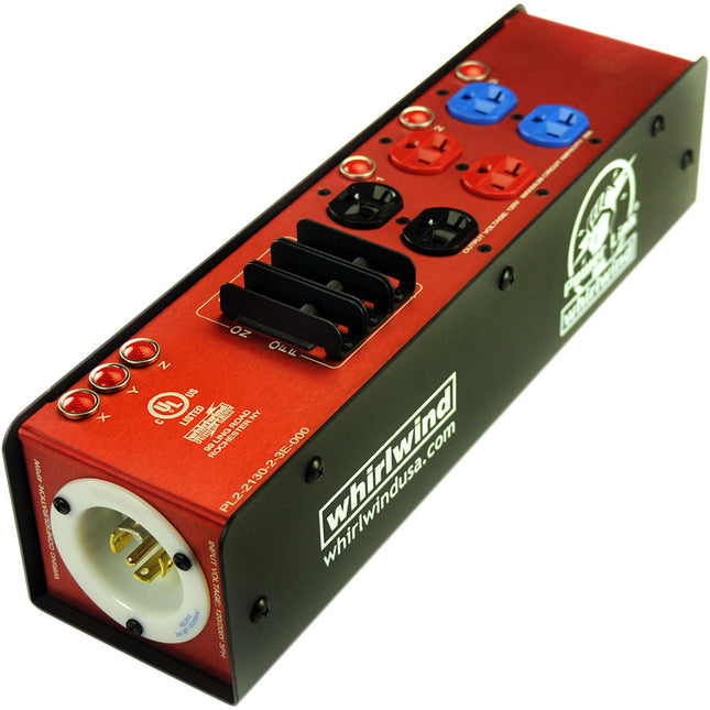 Whirlwind PL2-2130-2-3E-000 Distribuidor de energía con 3 salidas 20A y protección de circuito