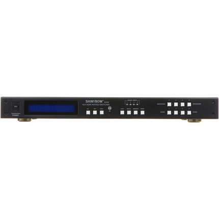 Shinybow SB-5645LCM con 4 entradas y 4 salidas HDMI hasta 1080p 60Hz con control remoto inalámbrico
