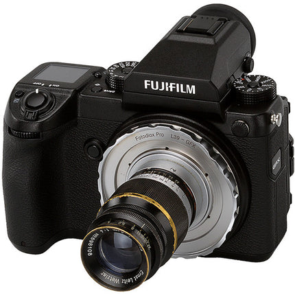 FotodioX Pro Adaptador de Montura para Lentes M39 o L39 a Fujifilm G Soporte Enfoque Infinito Montura de Acero Inoxidable