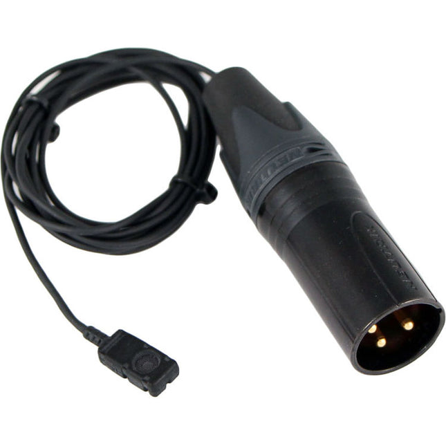 Voice Technologies VT500 Micrófono Lavalier Omnidireccional con Conector XLR 3 Pines Negro