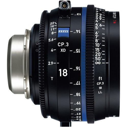 ZEISS CP.3 XD 18mm T2.9 Objetivo Prime Compacto PL Montura en Pies