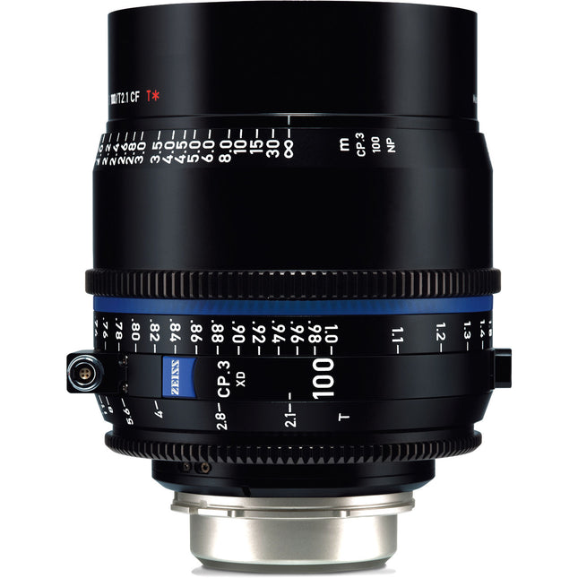 ZEISS CP.3 XD 100mm T2.1 Lente Prime Compacta Montura PL Full-Frame 14 Cuchillas Iris