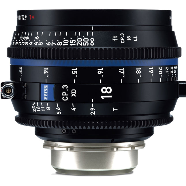 ZEISS CP.3 XD 18mm T2.9 Objetivo Prime Compacto PL Montura en Pies