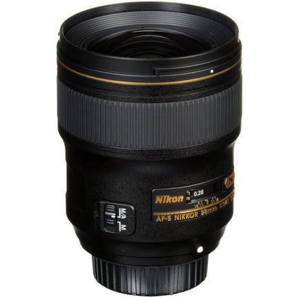 Nikon AF-S NIKKOR 28mm f1.4E ED objetivo F-Mount formato FX con 9 palas
