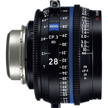 ZEISS CP.3 XD 28mm T2.1 Lente Prime Compacto Montura PL 14 Láminas Apertura