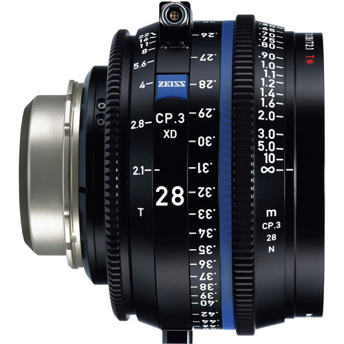 ZEISS CP.3 XD 28mm T2.1 Lente Prime Compacto Montura PL 14 Láminas Apertura