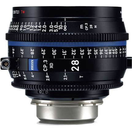ZEISS CP.3 XD 28mm T2.1 Lente Prime Compacto Montura PL 14 Láminas Apertura