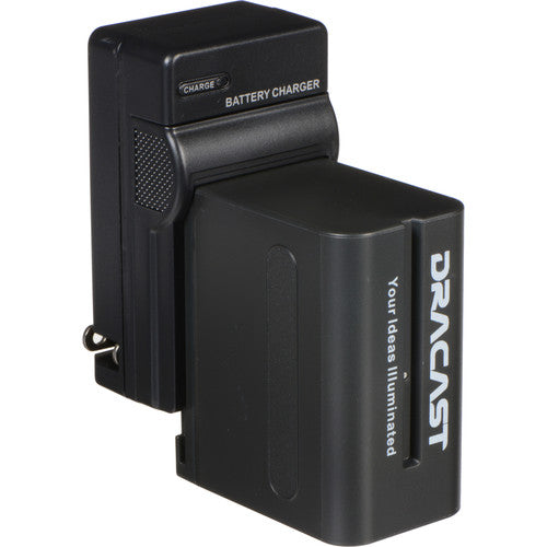 Dracast Kit de 2 Baterías NP-F 6600mAh y Cargador Litio
