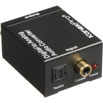 KanexPro Convertidor de Audio Digital a Analógico 48 kHz RCA 2 Canales
