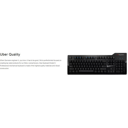 Das Keyboard Model S Professional Teclado Mecánico 104 Teclas Cherry MX Brown 2m USB Cable 2 Puertos USB Hub
