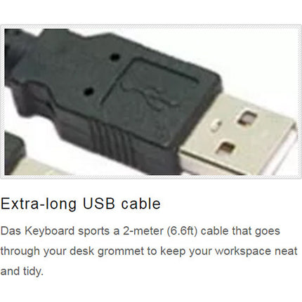 Das Keyboard Model S Professional Teclado Mecánico 104 Teclas Cherry MX Brown 2m USB Cable 2 Puertos USB Hub