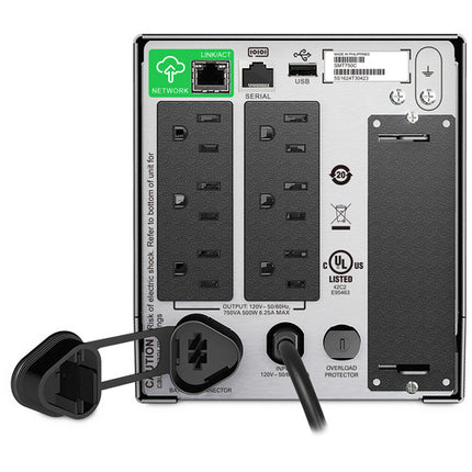 APC Smart-UPS SMT750C SAI 750 VA 500 W Protección contra Sobretensiones