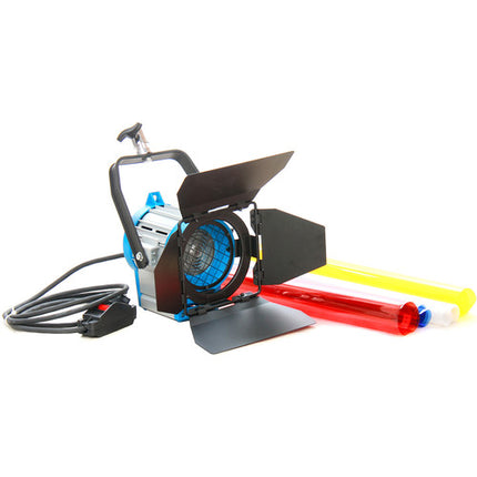 CAME-TV Fresnel tungsteno Kit de iluminación 2 luces 650W 300W 3200K