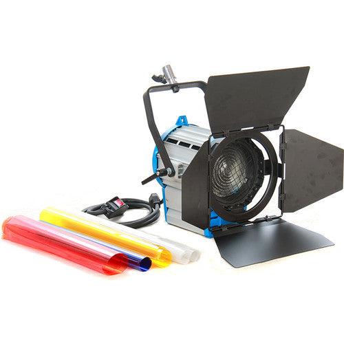 CAME-TV Kit de Iluminación Studio 3 Fresnel Tungsteno 300W 650W 1000W y Trípodes 11'