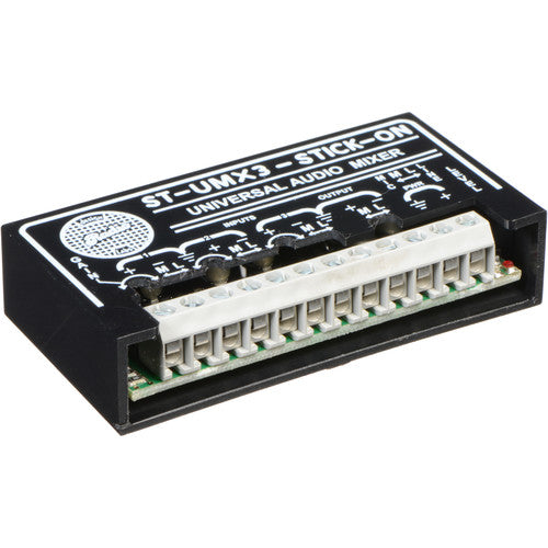 RDL ST-UMX3 Mezclador de Audio Miniatura Tres Canales Mic Line