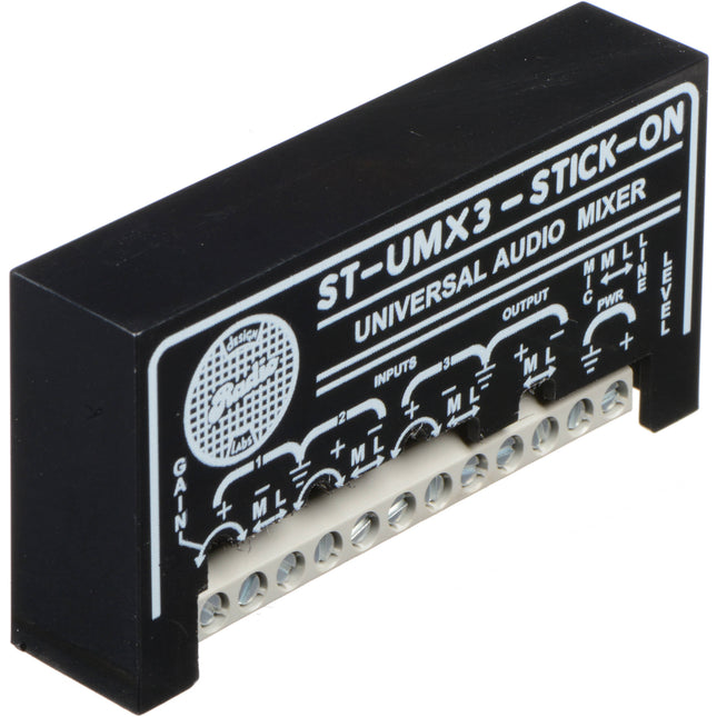 RDL ST-UMX3 Mezclador de Audio Miniatura Tres Canales Mic Line
