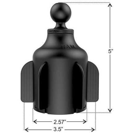 RAM Mounts Base para Vaso Stubby con Brazo Largo Soporte Ajustable