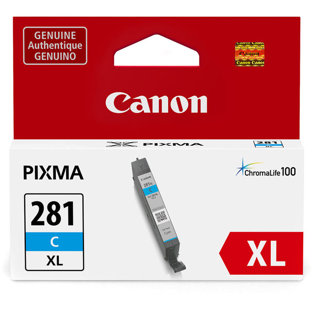 Tinta Canon CLI-281 XL Cyan 8.3mL para Impresoras PIXMA TR7520 TR8520