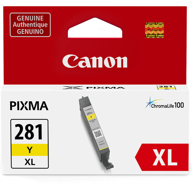 Cartucho de tinta Canon CLI-281 XL amarillo 8.3mL para impresoras PIXMA